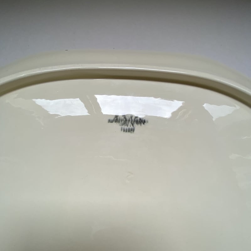 サルグミンヌ オクトゴナル プレート フランスアンティーク パールリム