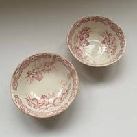 19世紀　クレイユ・エ・モントロー　プリュニエ柄　泡立て器　Bランク　2点セット