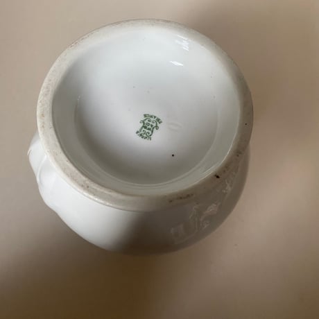 19世紀後半　リモージュ　WG ＆Cie　 ブロ　白磁にゴールドのライン