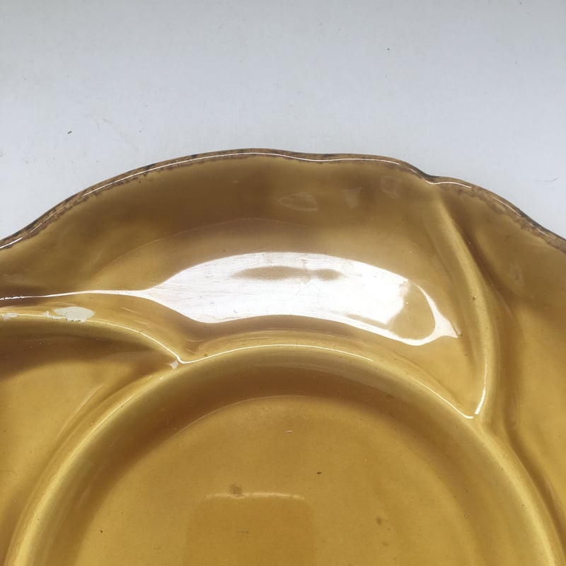 ファイアンス オート プロヴァンス はちみつ色 陶器皿 6枚 MH049