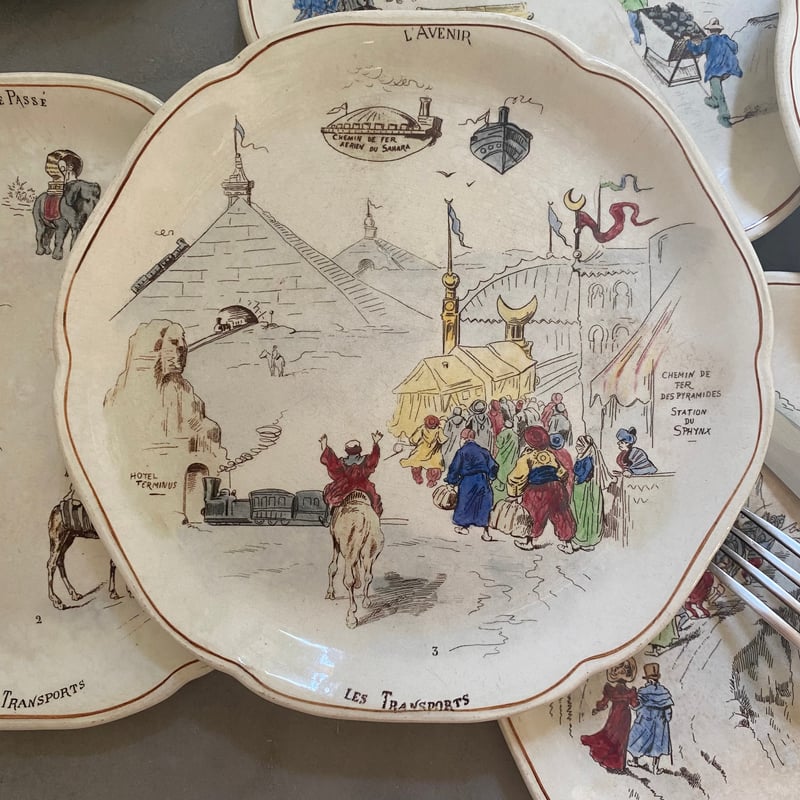 C 19世紀後半 ショワジー・ル・ロワ レ・トランスポー おしゃべりなお