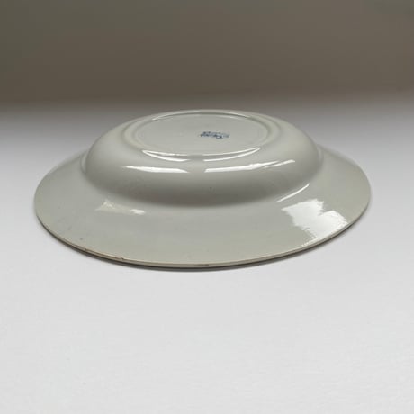 19世紀後半　サンタマン　ヴォリュビリス　スーププレート　あさがお柄　1ー2