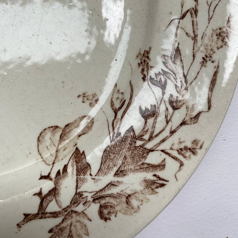 19世紀後半 イギリス製 J.H.デイヴィス カスケード デザートプレート