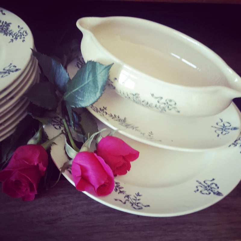 19世紀後半 ロンシャン サホ ディナー・プレート 25cm リボン