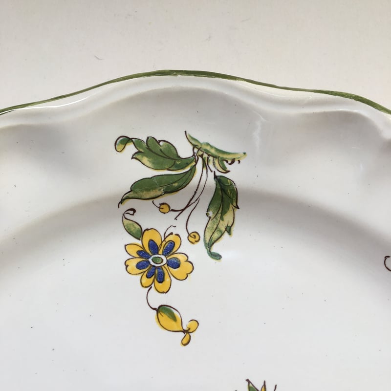 フランスヴィンテージ　南仏ヴァロリス　ディナープレート フランスヴィンテージ 南仏ヴァロリス ディナープレート フランス