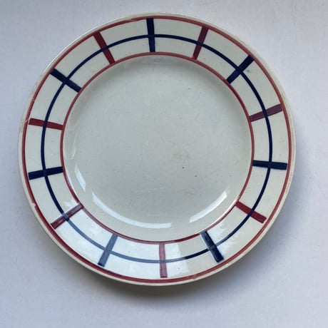 1920年代　サンタマン　ライン　ディナープレート　トリコロール　1-6