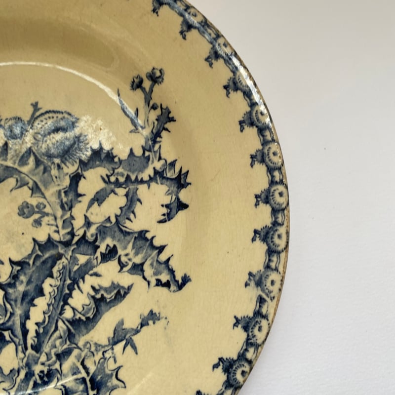 超希少　1800年代　ジアン　モノグラム　ディナープレート　フランスアンティーク 超希少 1800年代 ジアン モノグラム ディナープレート フランス