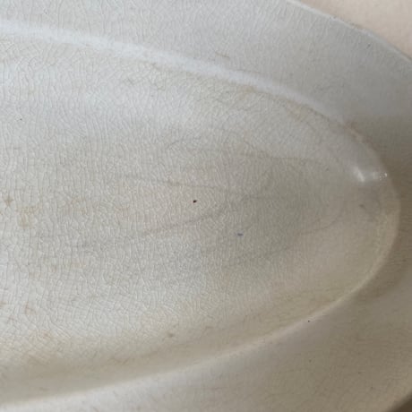 １８９２年　リュネヴィル　プチ　プラ・ア・ポワソン　花リム　白い陶器
