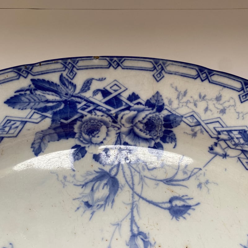 美品　19世紀クレイユモントロー（LM＆C）ハートとレース皿　アンティーク 美品 19世紀クレイユモントロー（LM＆C）ハートとレース皿