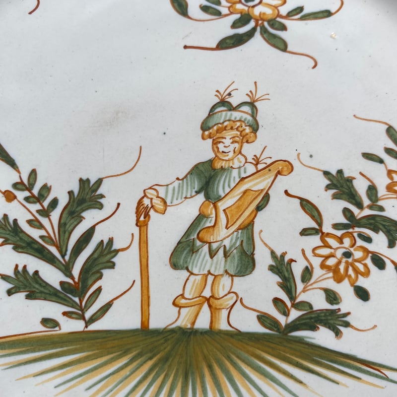 希少4枚セット◆美品エミールテシエパールレリーフ小皿クレイユモントロームスティエ 希少4枚セット◇美品エミールテシエパールレリーフ小皿クレイユ