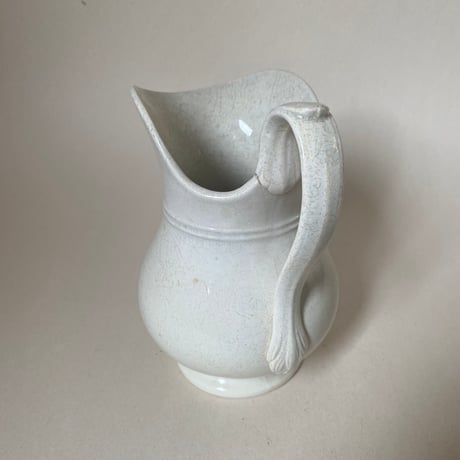 19世紀後半　クレイユ・エ・モントロー　ブロ　白い陶器