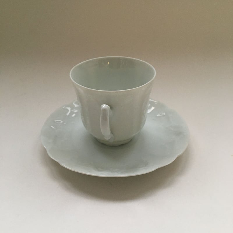 1960年代 リモージュ ラファルジュ カップ＆ソーサー 白磁 2客 