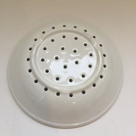 パソワール　水切り　プレート　白陶器