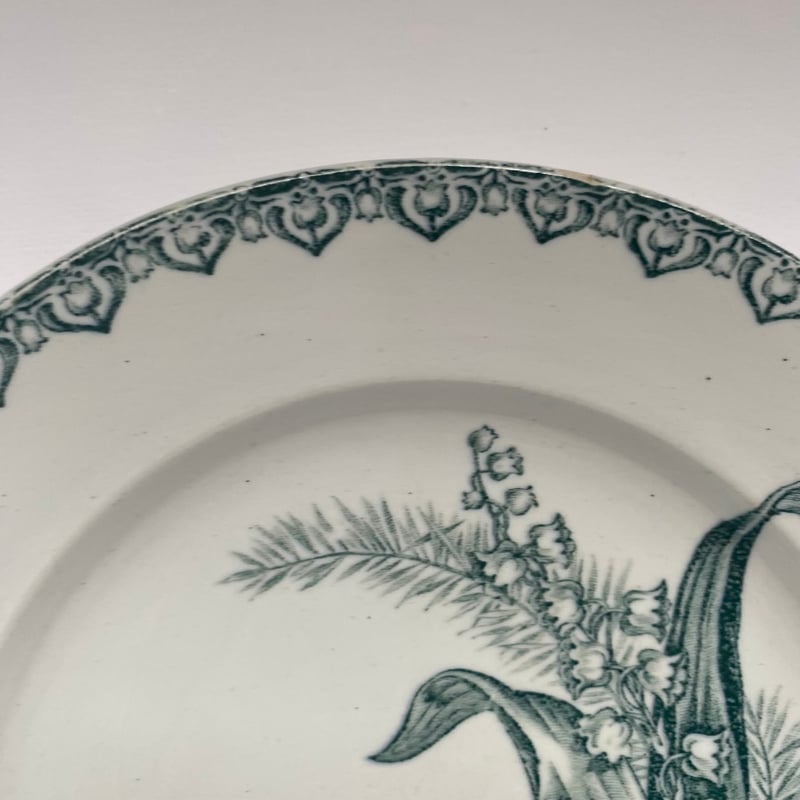 19世紀後半 サンタマン ミュゲ デザートプレート すずらん柄 1−4