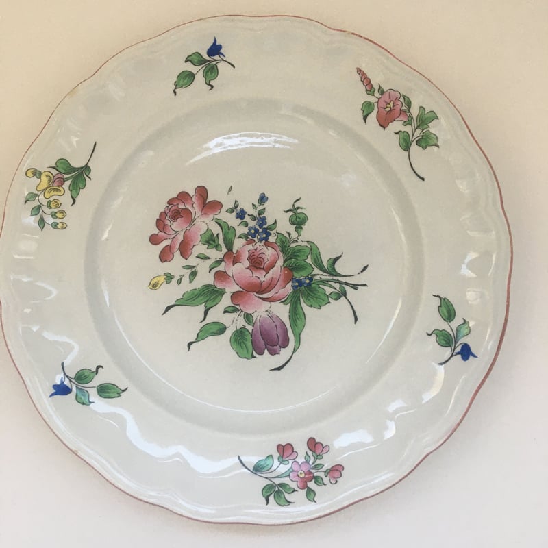 リュネヴィル　プレート　25cm 未使用美品 1970年代 リュネヴィル チャイナ ディナー・プレート 平皿25cm