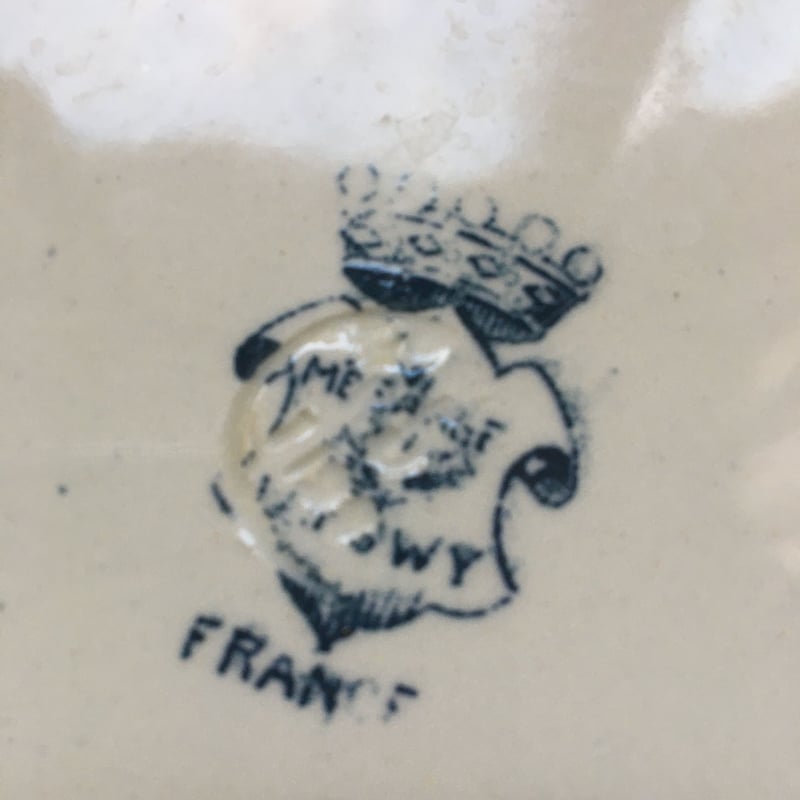 19世紀後半 ロンウィ メザンジュ スープ・プレート シジュウカラ柄 B