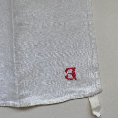 ２０世紀前半　トーション　メティス　イニシャルB刺繍