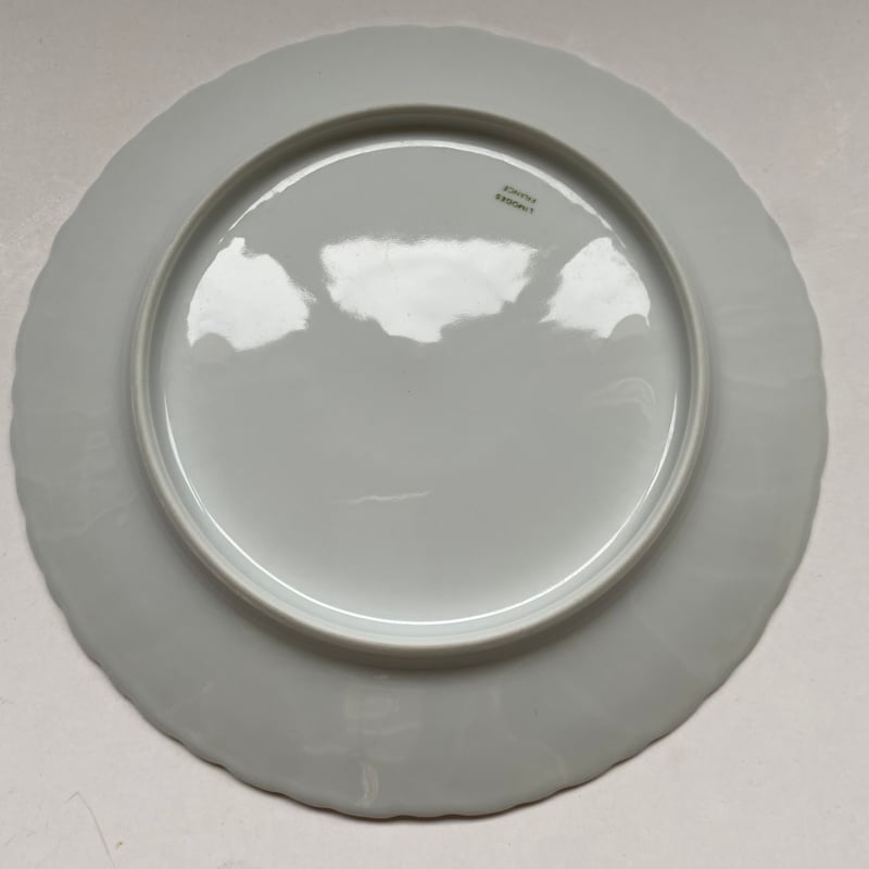 20世紀中期 リモージュ デザートプレート マーガレット・レリーフ 白磁