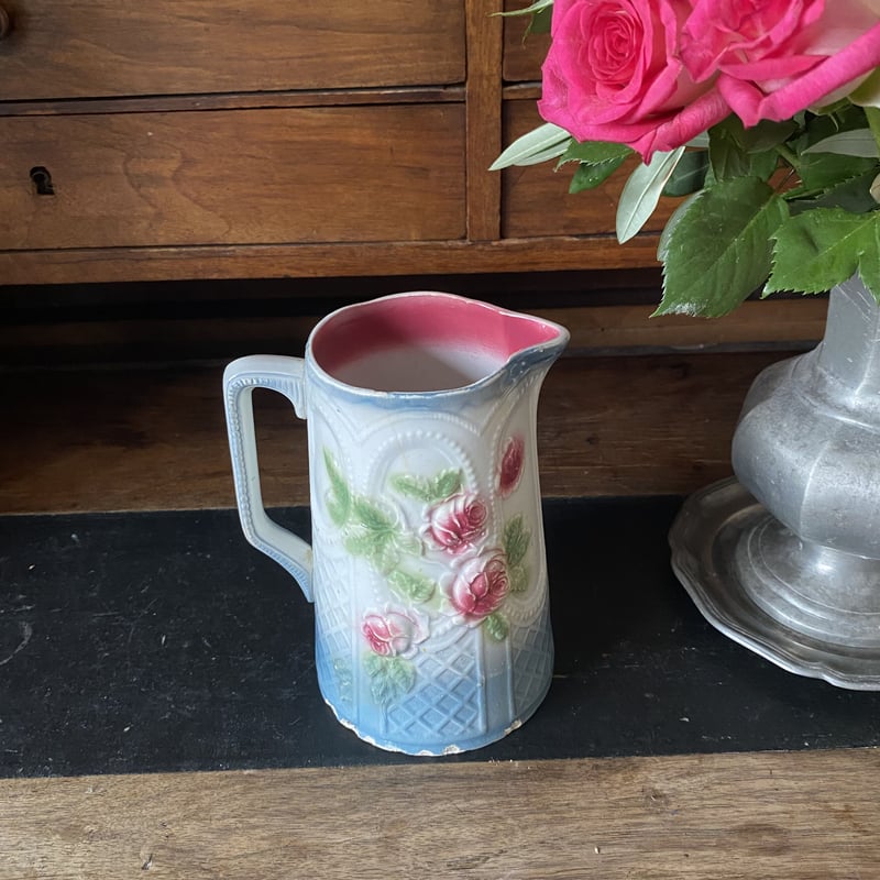 フランスアンティーク◇サンタマン窯ピシェ/水差し/ポーセリン陶磁器 
