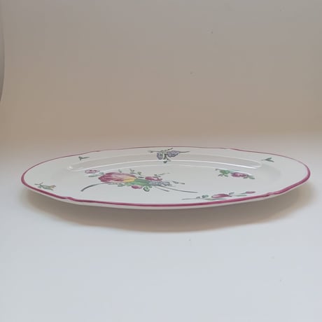 １９６０年代　ジアン　ストラスブール　プラオーヴァル　楕円形大皿