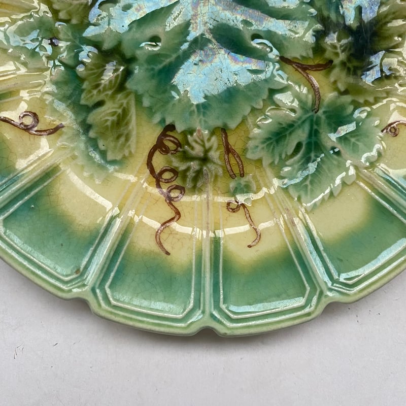 19世紀 サルグミンヌ デザート・プレート バルボティーヌ ぶどう