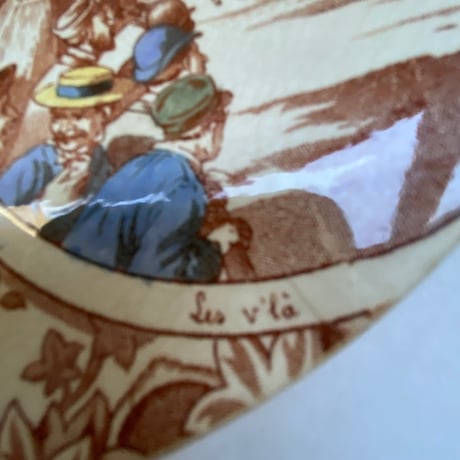 19世紀後半　サルグミンヌ　ディゴワン　クース　おしゃべりなお皿　デザートプレート　1ー3