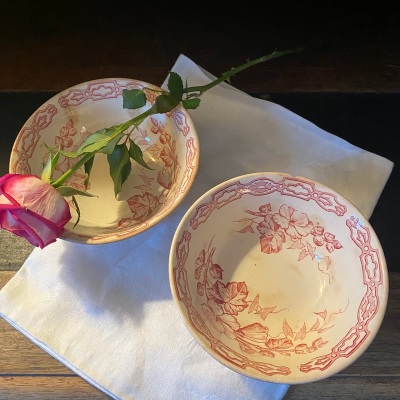 19世紀 クレイユ・エ・モントロー プリュニエ柄 泡立て器 Bランク 2点  