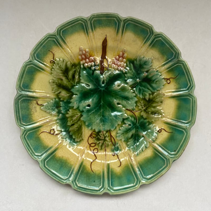 フランスアンティーク｜サルグミンヌ窯のデザートプレート フランス製アンティーク・サルグミンヌデザートプレート