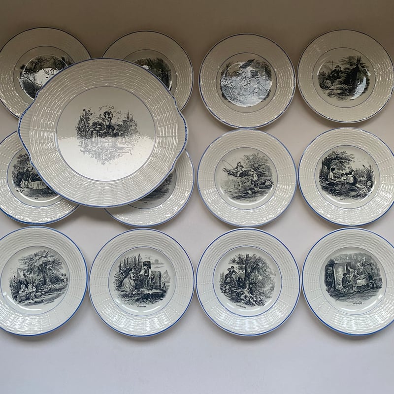 1920年代 ディゴワン・サルグミンヌ おしゃべりなお皿 12ヶ月 プラ