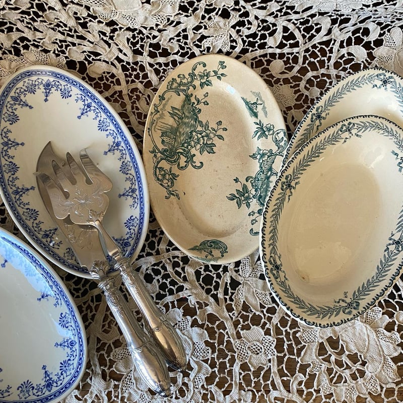 19世紀後期　クレイユモントロー　蓋付きブイヨンボール CATEGORY ブイヨンボウル | jinen_antique