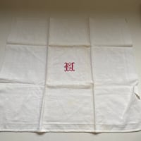 19世紀後半　　セルヴィエット　コットン　イニシャルM　９点セット