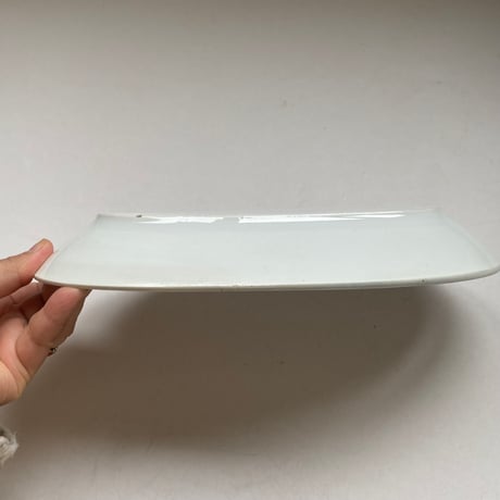 19世紀　ラヴィエ　楕円形　鳥のつがい柄