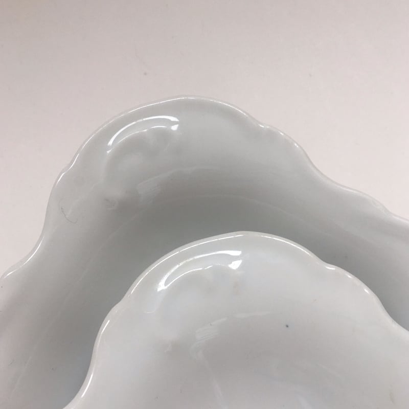 1950年代 リモージュ ロザンジュ・プレート レリーフ 白磁 Aランク