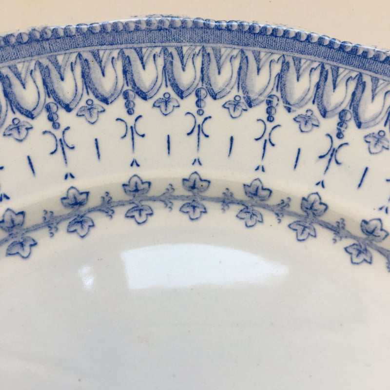 クレイユモントロー フローラ　ディナープレート　ブルー フランスアンティーク食器 楽天市場】1枚の価格です。 フランスBrocante クレイユ エ