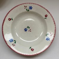１９３０年代　バドンヴィレー　ダニー　スーププレート　小花柄　Bランク　3点セット