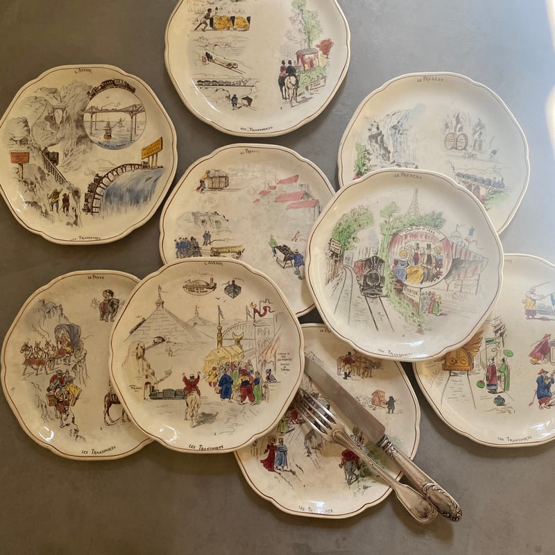 逸品19世紀ショワジー　ル　ロワ　可憐な花レリーフの皿　美品 逸品19世紀ショワジー ル ロワ 可憐な花レリーフの皿 美品 逸品19世紀