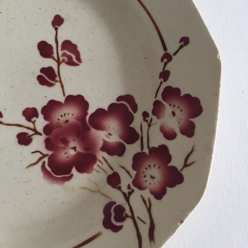 サンタマン　タルトプレート& デザートプレート5p セット　ピンク　フランス サンタマン タルトプレート& デザートプレート5p セット ピンク