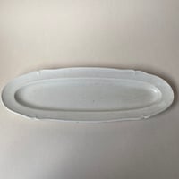 １８９２年　リュネヴィル　プチ　プラ・ア・ポワソン　花リム　白い陶器