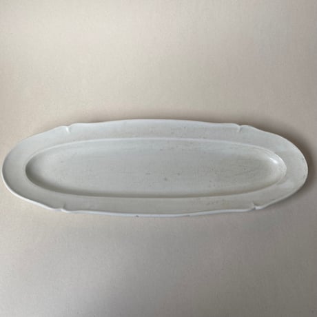 １８９２年　リュネヴィル　プチ　プラ・ア・ポワソン　花リム　白い陶器