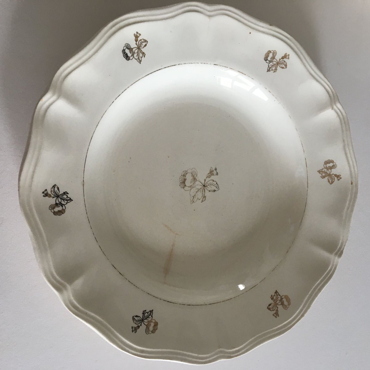 特価】1920-1950年代 サルグミンヌ “アグレスト” 花リムプレート