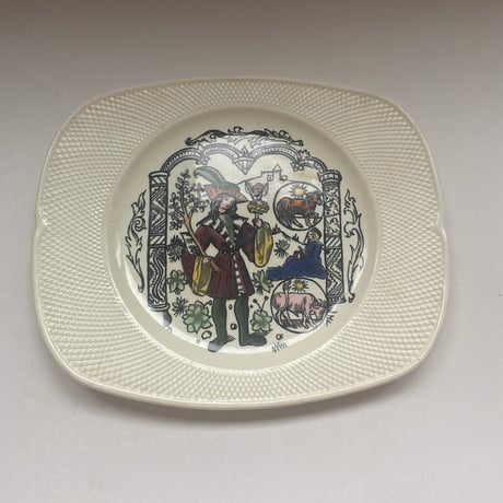 フランス アンティーク サラン デザートプレートC SALINS サラン窯 フランス アンティーク プレート 平皿 | French