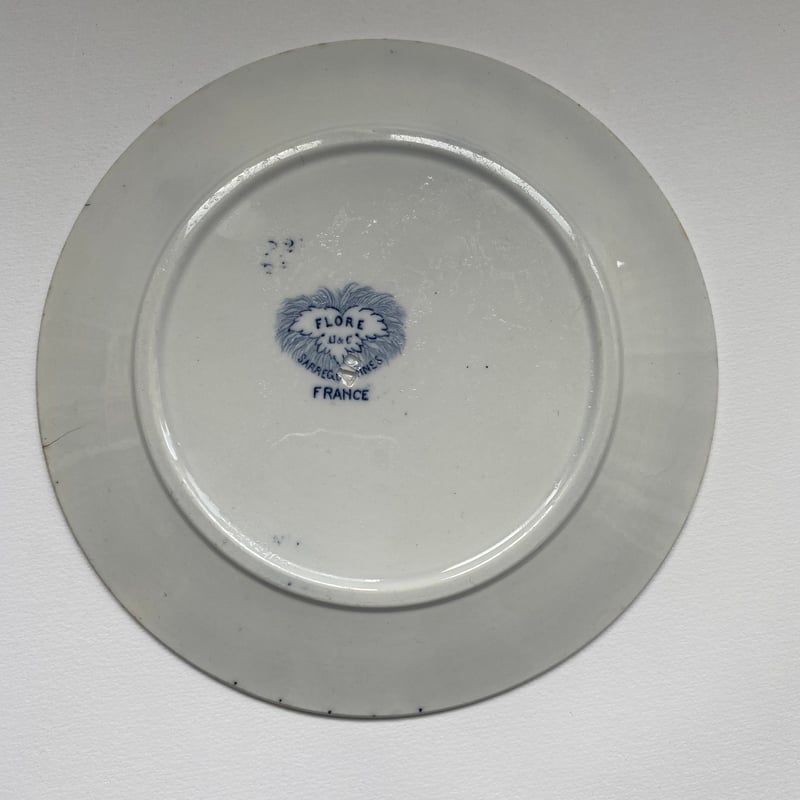 サルグミンヌ　エグランティーヌ デザートプレート A　フランスアンティーク食器 SARREGUEMINES 【EGLANTINE】アンティークプレート/フランス