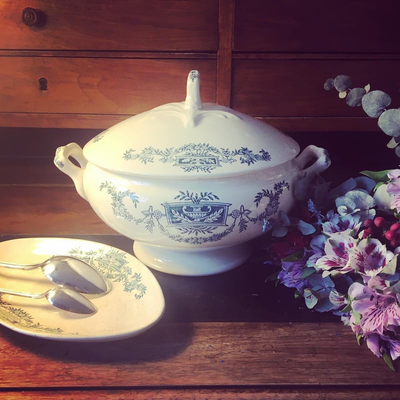 1910年代 ロンシャン窯 リュテス スーピエール カルトーシュ