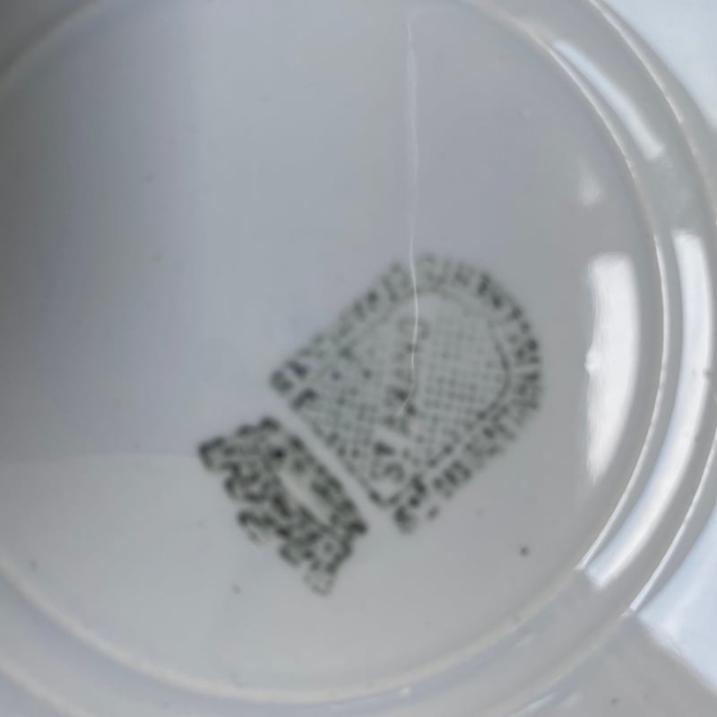 1930年代 サンタマン スーププレート ブレ・レリーフ 白陶器