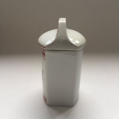 1920年代　キャニスター　陶器　　ルージュのライン　４点セット