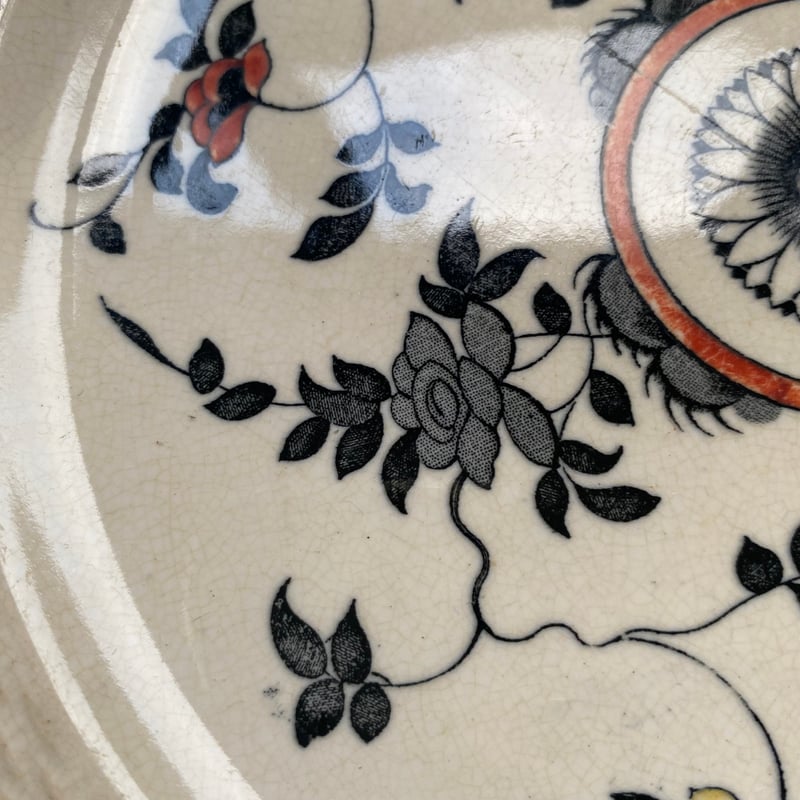 グランデポ　エミールブルジョワ　ディナープレート B フランスアンティーク食器 フランスアンティーク GRAND DEPOT E.Bourgeois グランデポ エミール