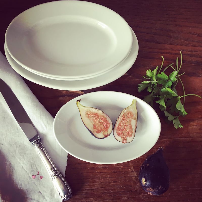 刻印なし オーバル・プレート ラヴィエ 白磁器製 Lサイズ | campagne à