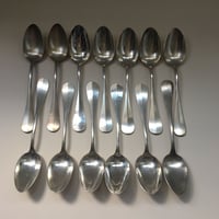 １９００年　シルバー・プレート　スープ・スプーン　６本セット　１−２