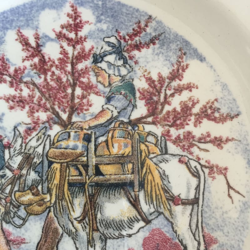 フランスアンティーク｜サルグミンヌ窯のデザートプレート フランス製アンティーク・サルグミンヌデザートプレート