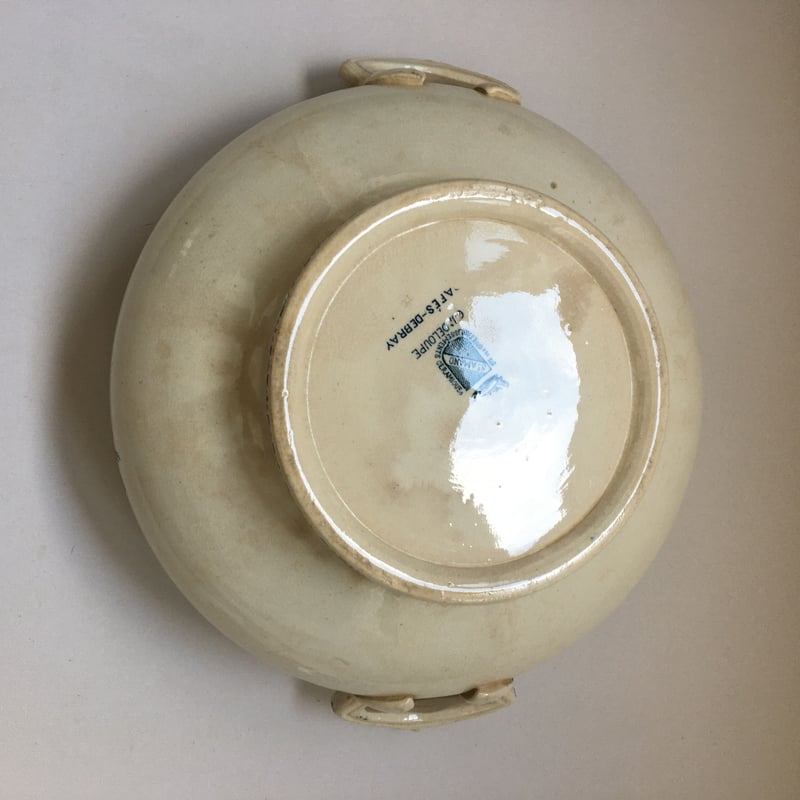 サンタマン窯 野バラ模様 エタブリスマン・デブレイ グアドループ スーピエール サンタマン窯 野バラ模様 エタブリスマン・デブレイ グアドループ スー